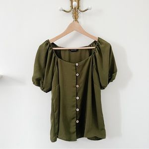 BRODY MYLES Army Green Top